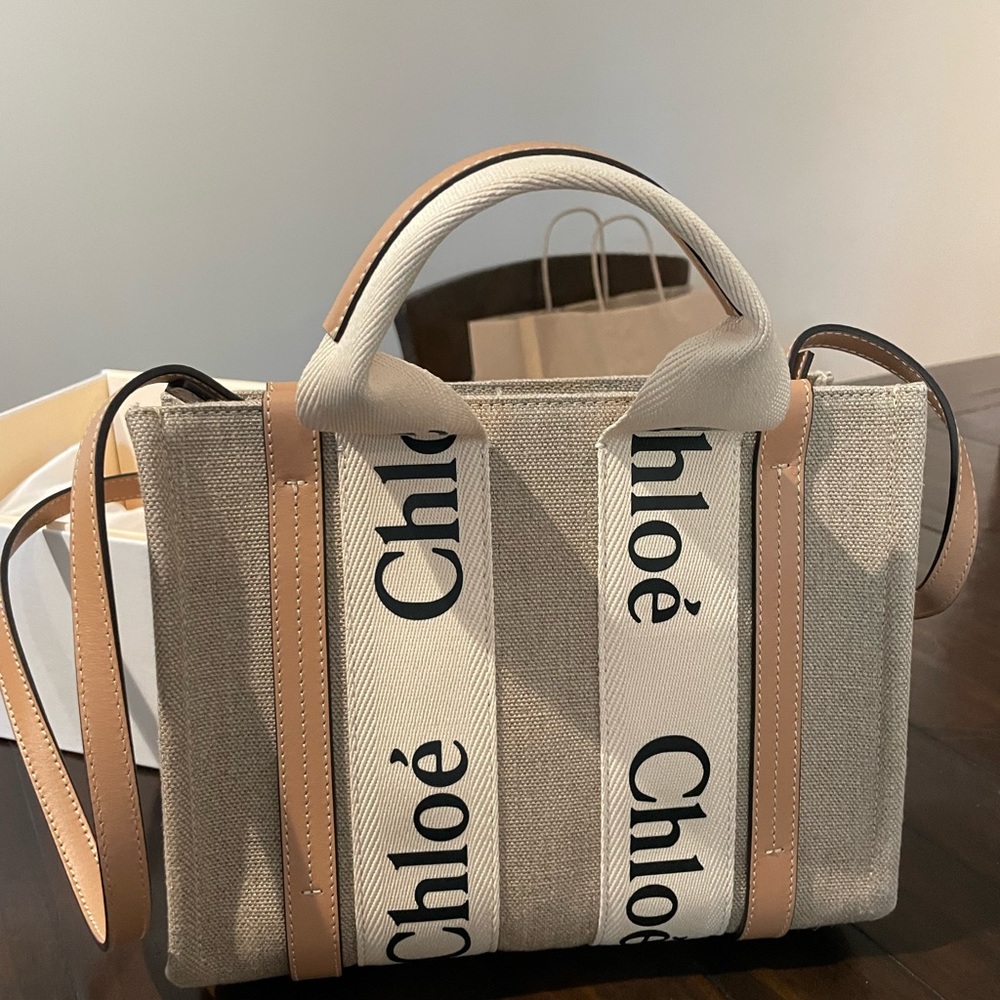 Chloe - Small Woody Tote Bag Tan